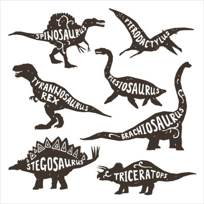 постеры Динозавры с названиями