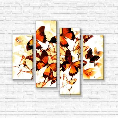 модульные картины Карамельные бабочки