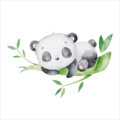 постеры Панда на ветке