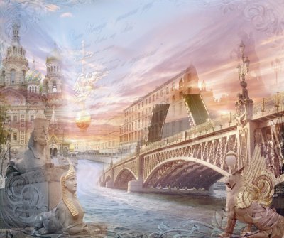 фотообои Санкт-Петербург. Мост