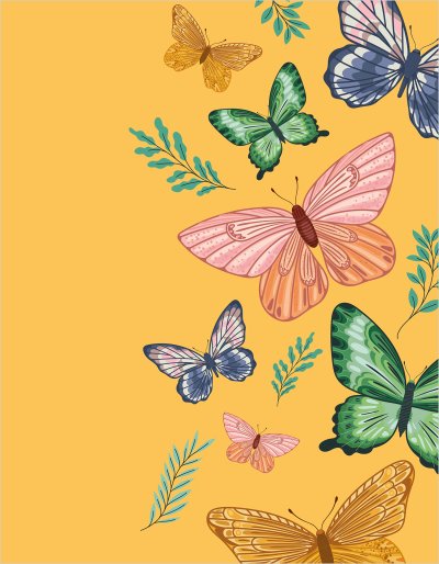 постеры Летние бабочки